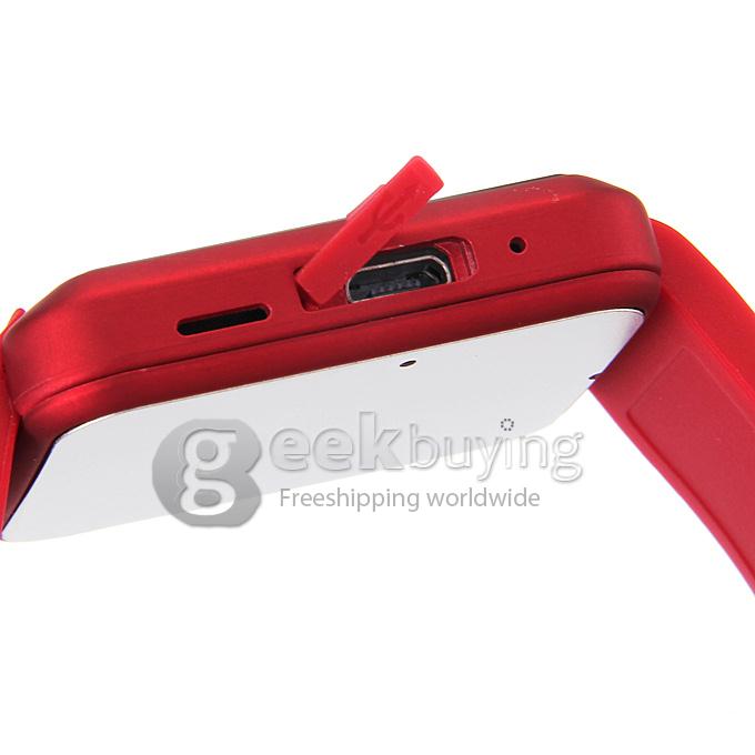 Smart U8 MTK Wrist Watch BT3.0 U 2.4GHz Watch 230mAh For iPhone/Samsung S4/Note 2/3 Android Smartphones - Red