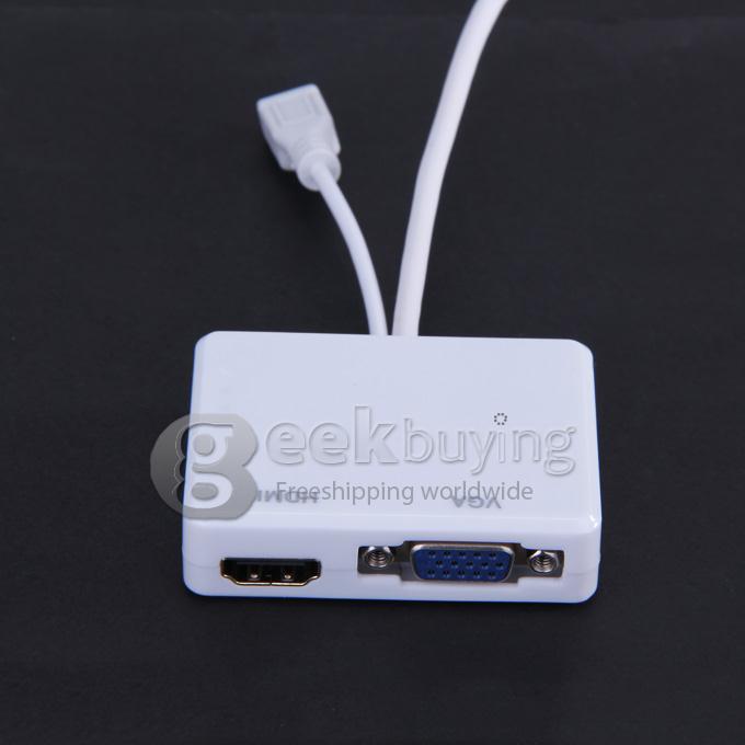 MHL / Micro to VGA & HDMI Adapter Splitter for Samsung Galaxy S3 - White
