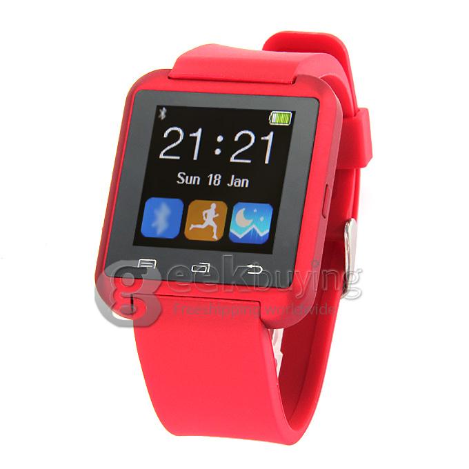 Smart U8 MTK Wrist Watch BT3.0 U 2.4GHz Watch 230mAh For iPhone/Samsung S4/Note 2/3 Android Smartphones - Red