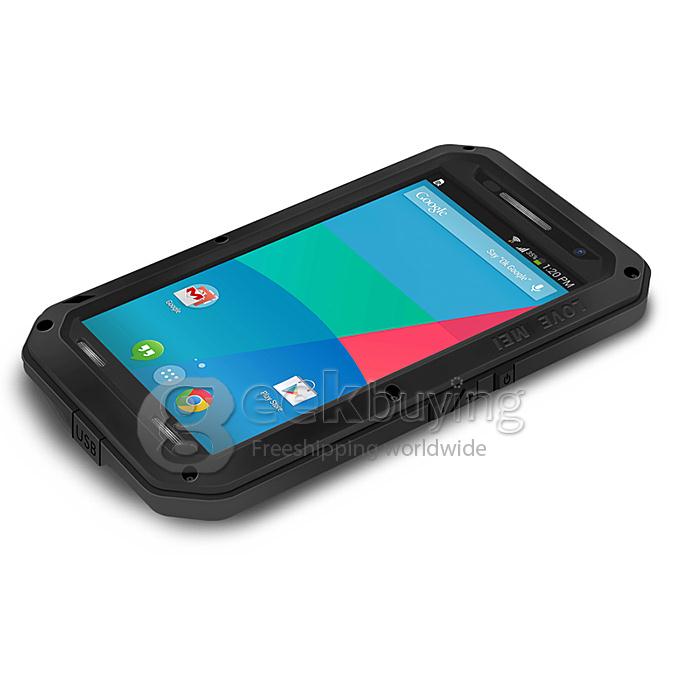 LOVE MEI Powerful Dirt/Shockproof Protective Case With Corning Gorilla Glass For Google Nexus 6 - Black