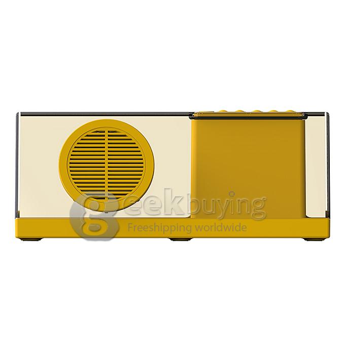 Nizhi Sardine SDY033 Mini Wireless Bluetooth 2.0 Speaker With Mic Support TF Card FM Radio - Yellow