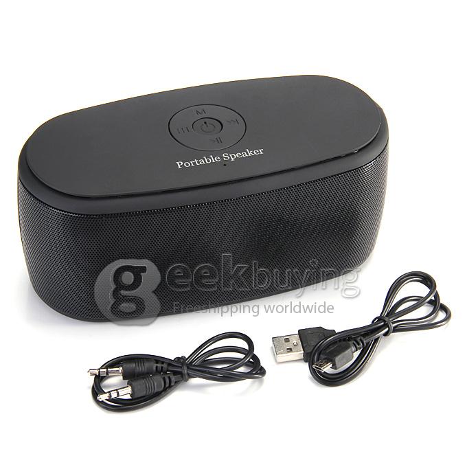 New YPS-B30 HIFI BT2.0+EDR Speaker MP3 Wireless USB Amplifier Stereo Sound Box With MIC Support TF Card - Black