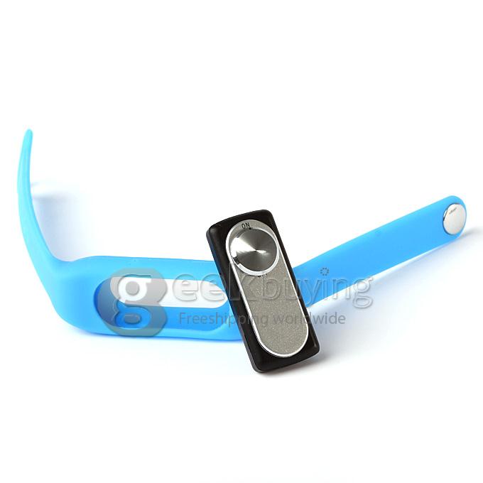 WR-06 Wearable Wristband Bracelet 4GB 70H Digital Voice Recorder Wrist Band WAV Recording Format - Blue