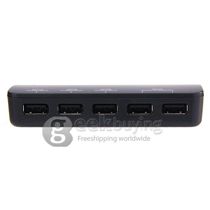 ORICO MPU-5S Auto 12V 5 Port Smart Charger Universal Car Converter Adapter for iPhone Smartphone Tablet PC- Black