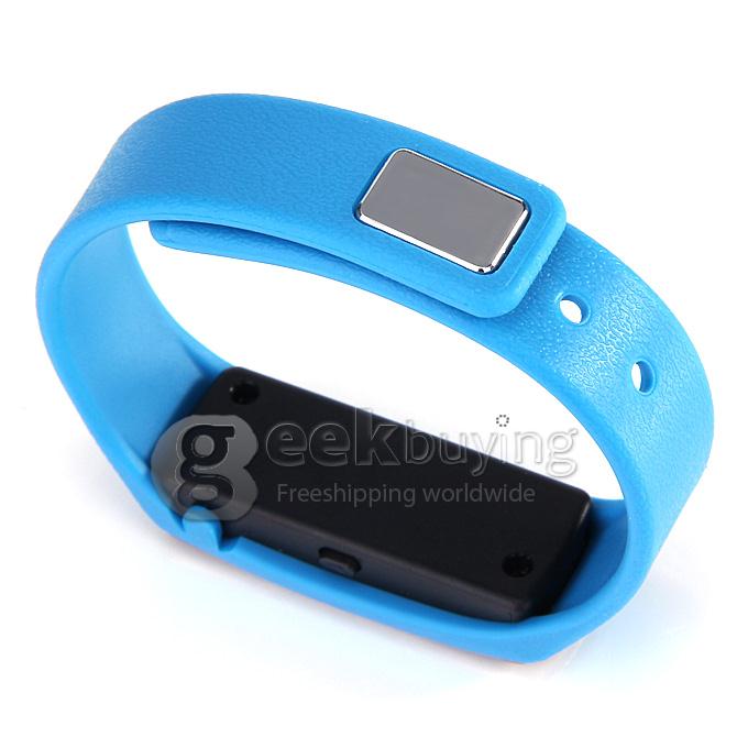 HX-V5 Waterproof Smart Wristband Bluetooth 4.0 OLED Screen Bracelet For iOS Android - Blue