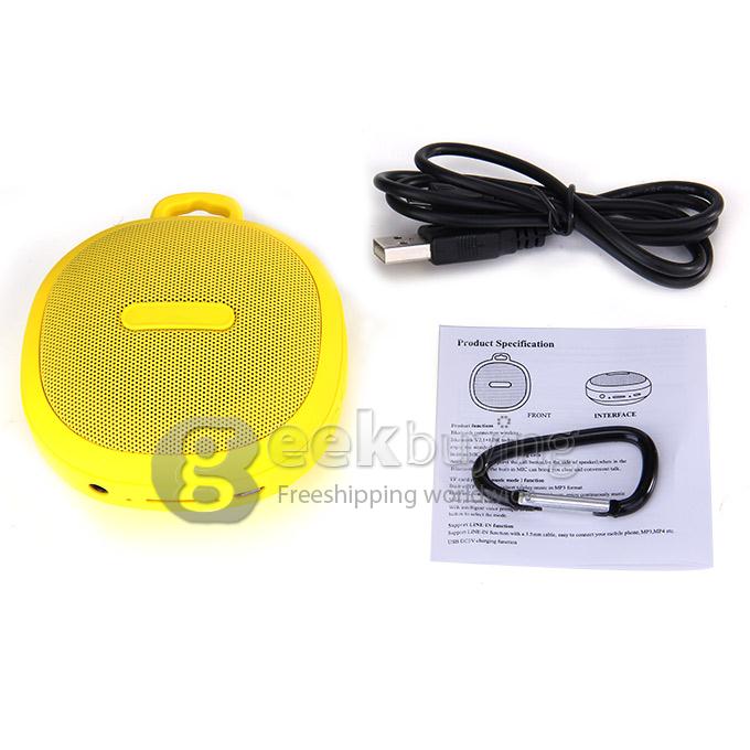 M2650 Wireless Bluetooth Speaker Portable TF Card Audio Player 2.4GHZ Music Speaker - Yellow