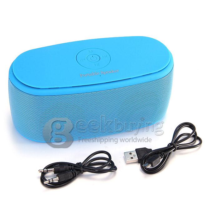 New YPS-B30 HIFI BT2.0+EDR Speaker MP3 Wireless USB Amplifier Stereo Sound Box With MIC Support TF Card - Blue