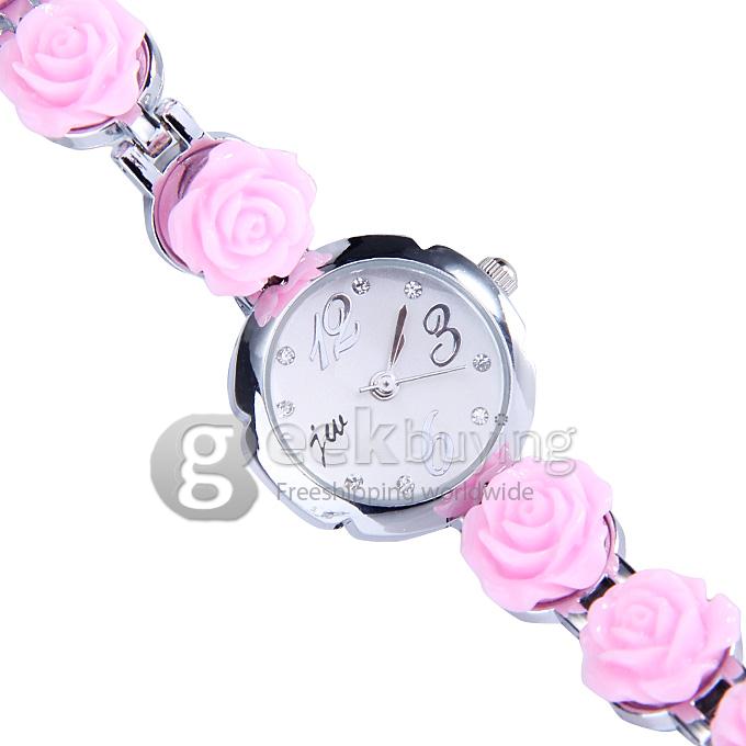 JW 8057L Fashion Rose Bracelet Watches - Pink