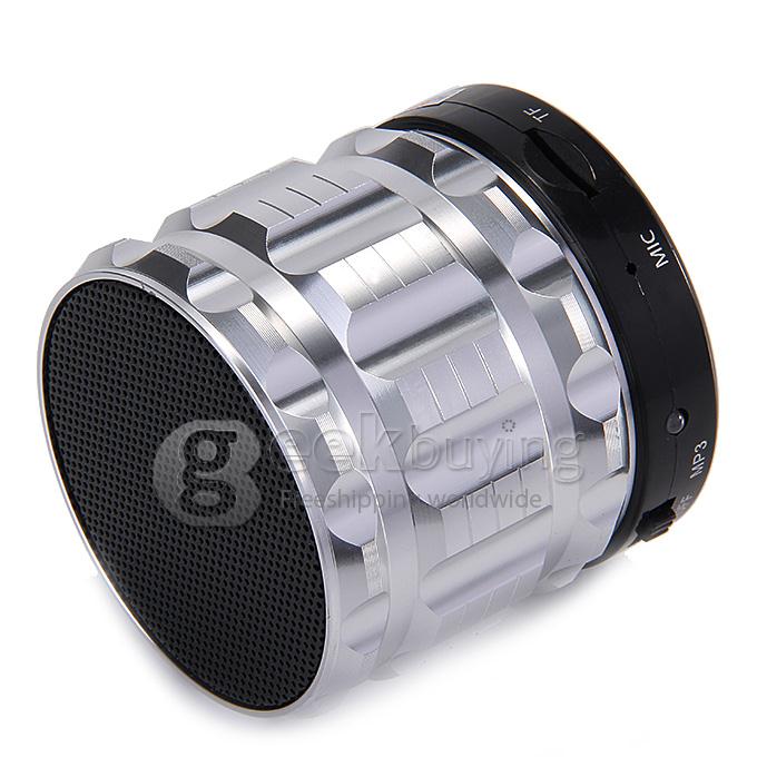 S28 Metal Mini Portable Bluetooth Speaker With Handfree Mic+TF Card Slot Stereo Speakers