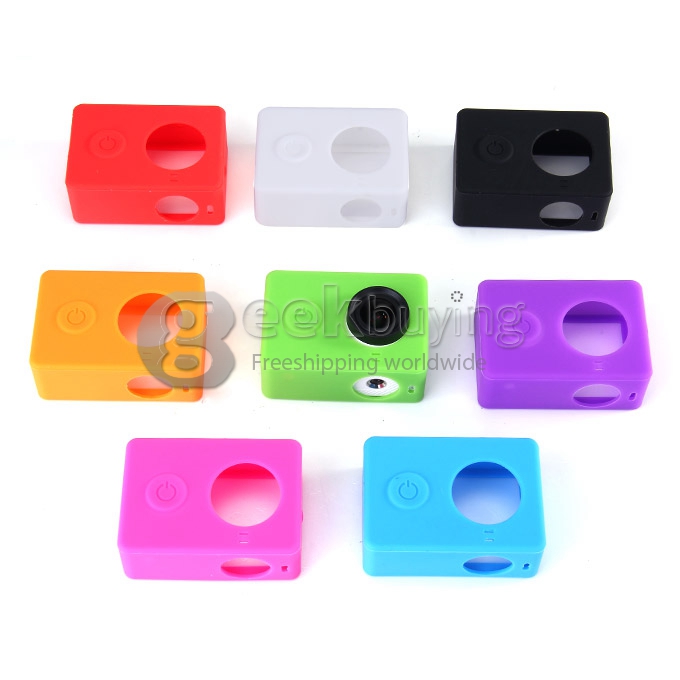 Silicone Protective Dirt-proof Soft Rubber Case Cover Skin for Yi Xiaoyi Action Sport Camera - Black
