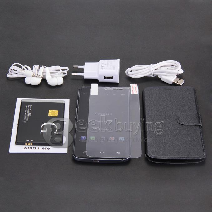 GOWIN A70 5.0 Inch QHD Pixels MTK6572 Dual Core 1.3GHz Smartphone Android 4.4 OS 8.0MP 3G GPS - Black