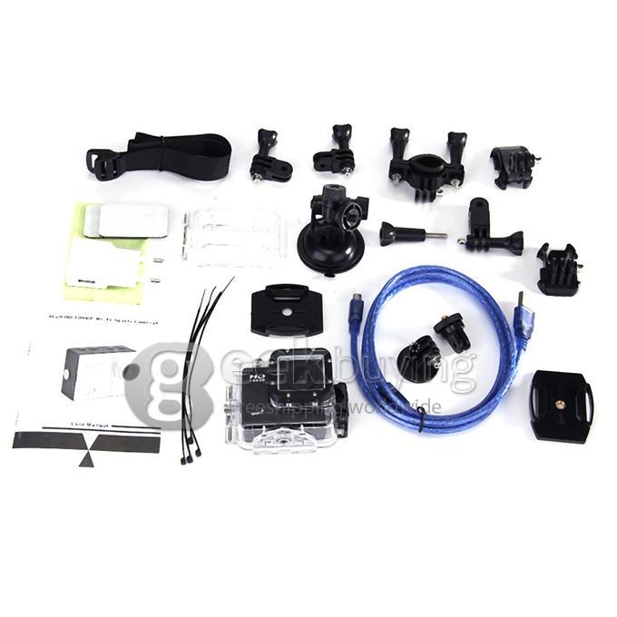 DV-A7 Ambarella A7 WiFi IP68 Waterproof 1080P 60fps FHD 2.0 Inch LCD Car DVR Action Camera Sport DV - Black