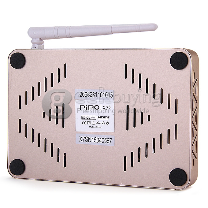 Bundle PIPO X7s X7 Dual Boot Intel Mini PC Windows 8.1 & Android 4.4 + Tronsmart TSM01 English Version Air Mouse - Golden