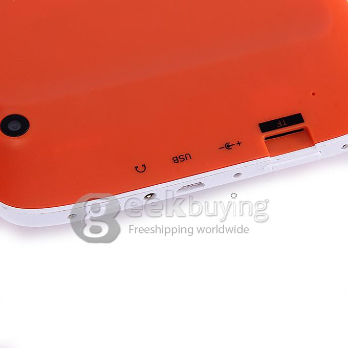 R70FC 7 Inch Android 4.4 Children Tablet PC Rockchip RK2926 Cortex-A9 1.0GHz 512MB/4GB Dual Cameras BT OTG - Orange