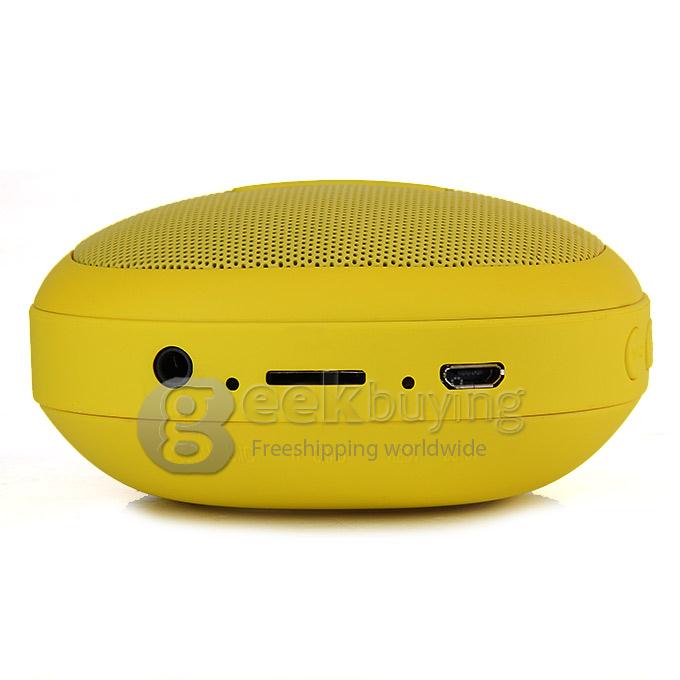 M2650 Wireless Bluetooth Speaker Portable TF Card Audio Player 2.4GHZ Music Speaker - Yellow