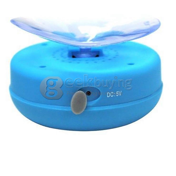 AEN IPX4 Wireless Bluetooth Shower Speaker BT3.0+EDR 2.4GHZ With Built-in Microphone & Suction Cup - Black