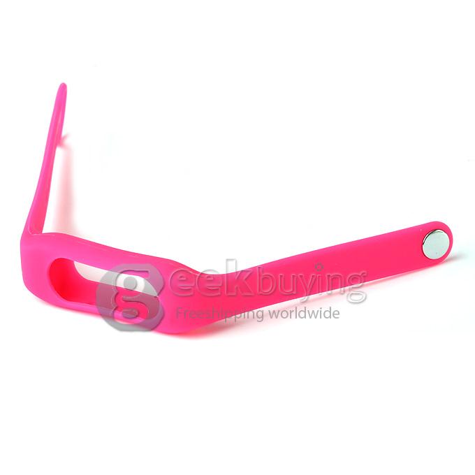 WR-06 Wearable Wristband Bracelet 4GB 70H Digital Voice Recorder Wrist Band WAV Recording Format - Pink