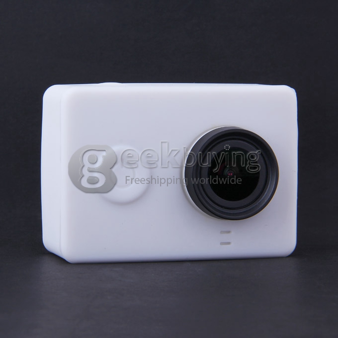 Silicone Protective Dirt-proof Soft Rubber Case Cover Skin for Yi Xiaoyi Action Sport Camera - White