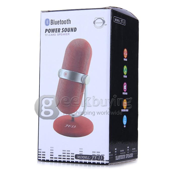 New JY-13 TF Card BT3.0 Wireless NFC Bluetooth Speaker Portable 25m Audio Player for Iphone Samsung Ipad - Red