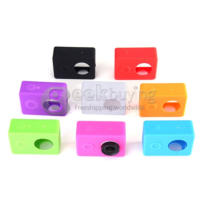 Silicone Protective Dirt-proof Soft Rubber Case Cover Skin for Yi Xiaoyi Action Sport Camera - Black