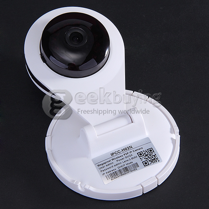 IPCC-H02 HD 720P 1/4 CMOS 12 IR LEDs Wireless Household Video Monitoring IP Camera