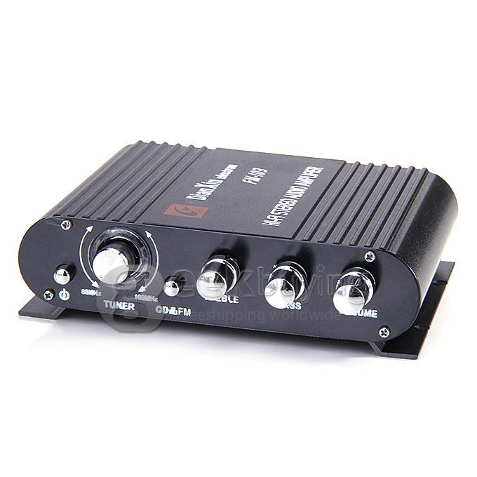 DianXin FM-103 Car Amplifiers 200 Watts FM Radio Car Motorcycle Power Amplifiers Wireless Amplifiers