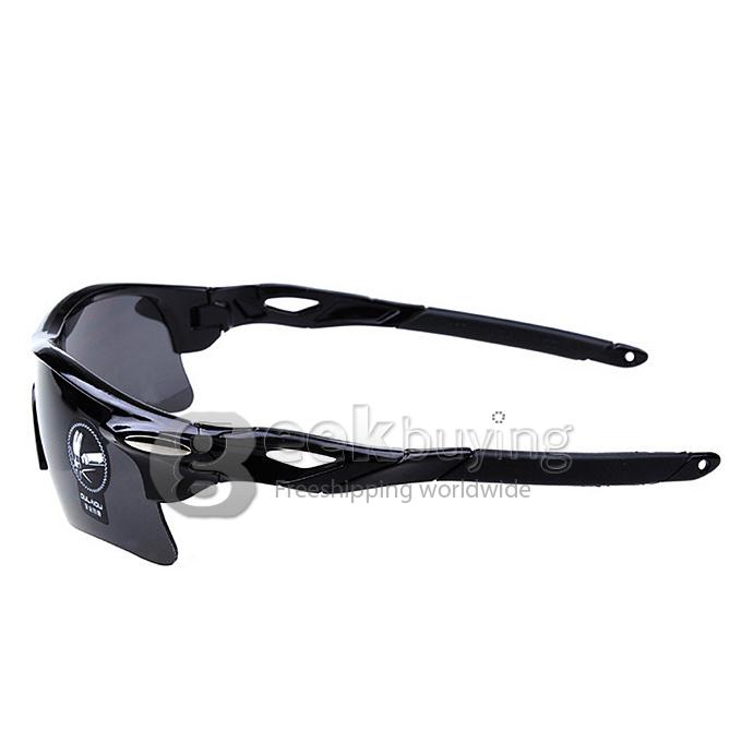 Oulaiou 009181 Colorful UV400 Protection Outdoor Sports Goggles Sunglasses for Unisex Motorcycle Cycling - Grey
