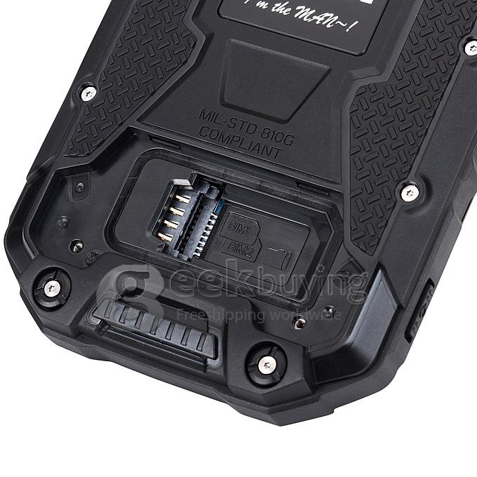 IMAN i6 4.7 Inch Smartphone IP68 Waterproof Walkie Talkie Android 4.4 MTK6592 Octa Core 2GB 32GB NFC - Black