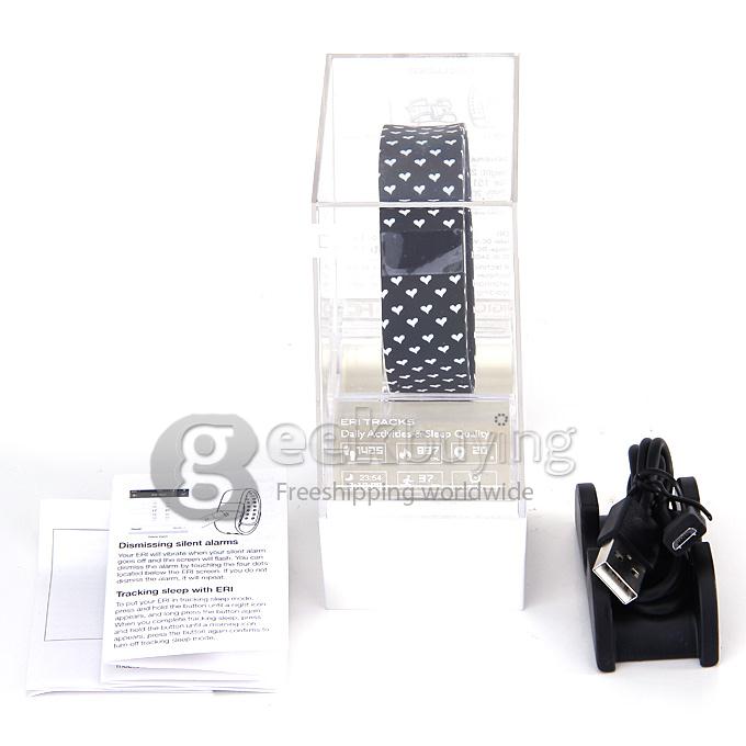 Digicare ERI IPX67 LED Smart Bracelet Bluetooth 4.0 Anti-lost Touch Screen Sports Thermometer - Black