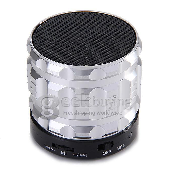 S28 Metal Mini Portable Bluetooth Speaker With Handfree Mic+TF Card Slot Stereo Speakers