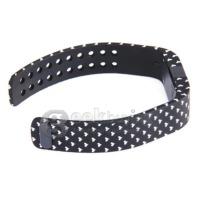 Digicare ERI IPX67 LED Smart Bracelet Bluetooth 4.0 Anti-lost Touch Screen Sports Thermometer - Black