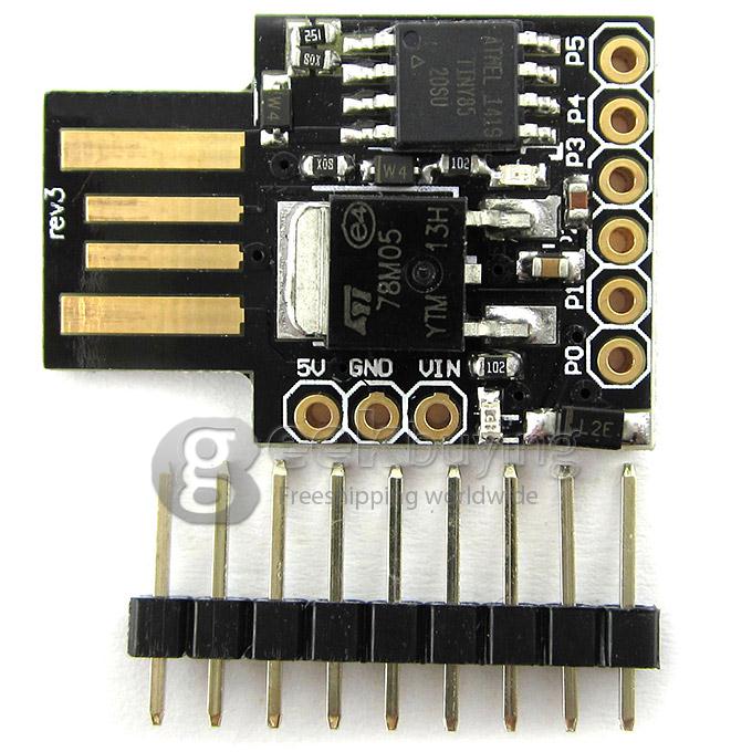 Arduino USB Interface Digispark Kickstarter ATTINY85 Development Board