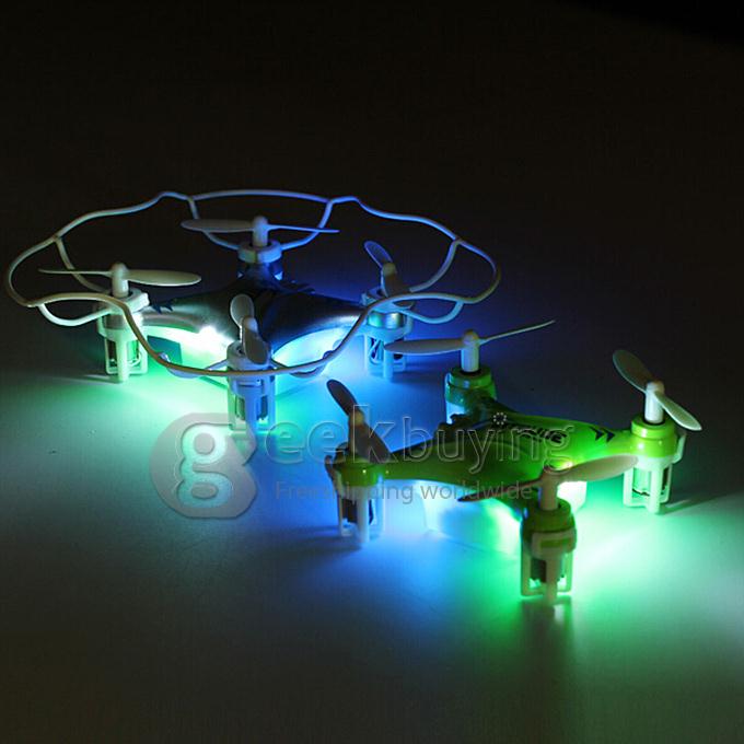 JJRC H7 2.4G 6-Axis Mini RC Quadcopter with LED Lights Protective Cover - Silver
