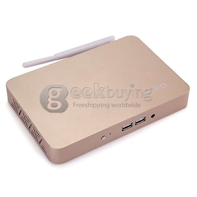 Bundle PIPO X7s X7 Dual Boot Intel Mini PC Windows 8.1 & Android 4.4 + Tronsmart TSM01 English Version Air Mouse - Golden