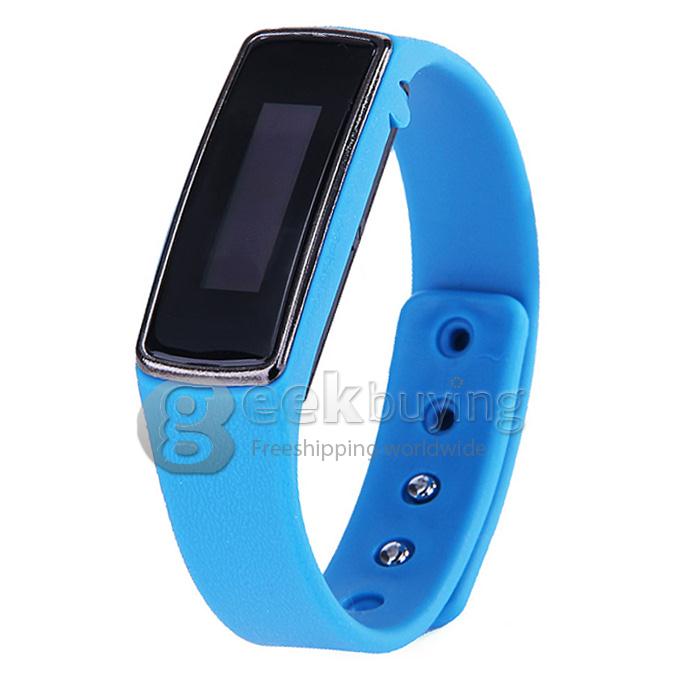 HX-V5 Waterproof Smart Wristband Bluetooth 4.0 OLED Screen Bracelet For iOS Android - Blue