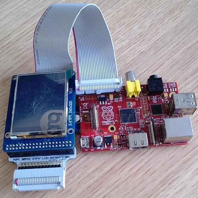 GPIO RPI TFT LCD Plate Display Adapter For Raspberry Pi - White