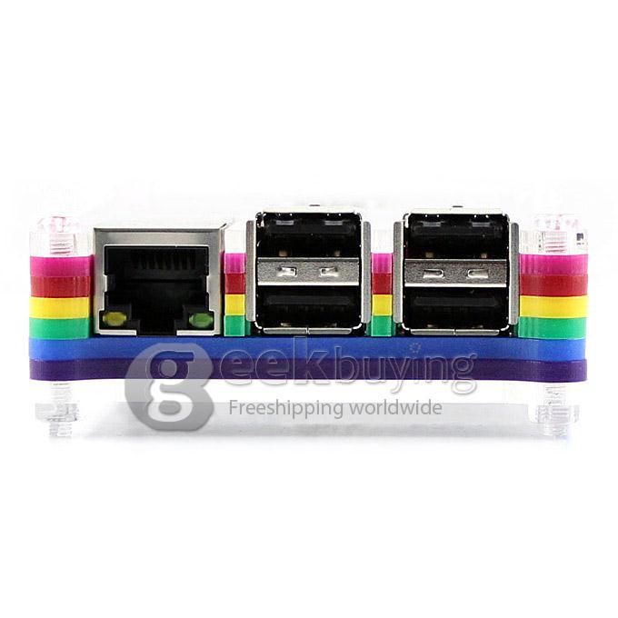 Multi Color Rainbow Case B For Raspberry Pi 2 Model B