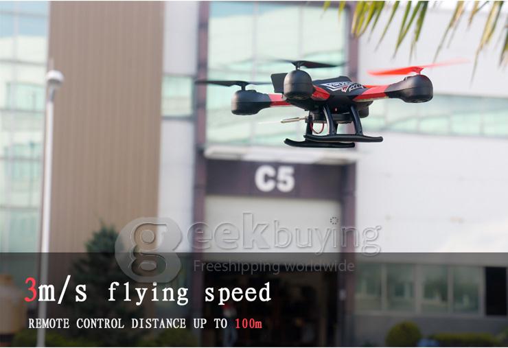 SKY HAWKEYE 1315S 5.8G FPV Real Time Transmission 2.4G 4CH 6 Axis RC Quadcopter with 0.3MP Camera Headless Mode -Red