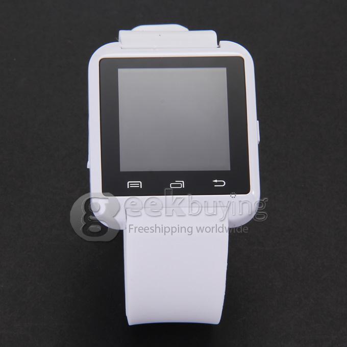 Smart U8 MTK Wrist Watch BT3.0 U 2.4GHz Watch 230mAh For iPhone/Samsung S4/Note 2/3 Android Smartphones - White