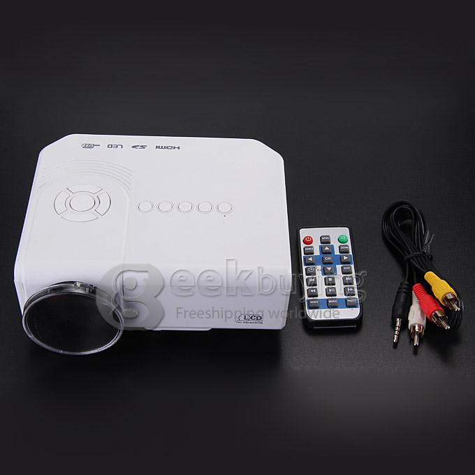 LED-M1 LCD TFT Multilanguage Projector 150Lm 480*320 16.7M With HDMI SD CARD USB VGA - White