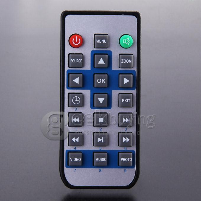 LED-M1 LCD TFT Multilanguage Projector 150Lm 480*320 16.7M With HDMI SD CARD USB VGA - White