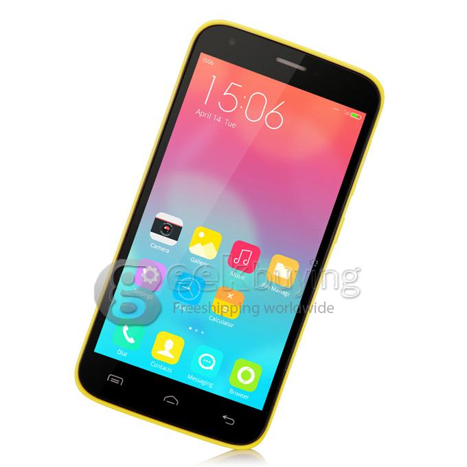 Doogee Valencia 2 Y100 5.0inch Android 4.4 1GB 8GB MTK6592 Octa Core 1.7GHz Smartphone 13.0MP 3G GPS OTG Hotknot- Yellow