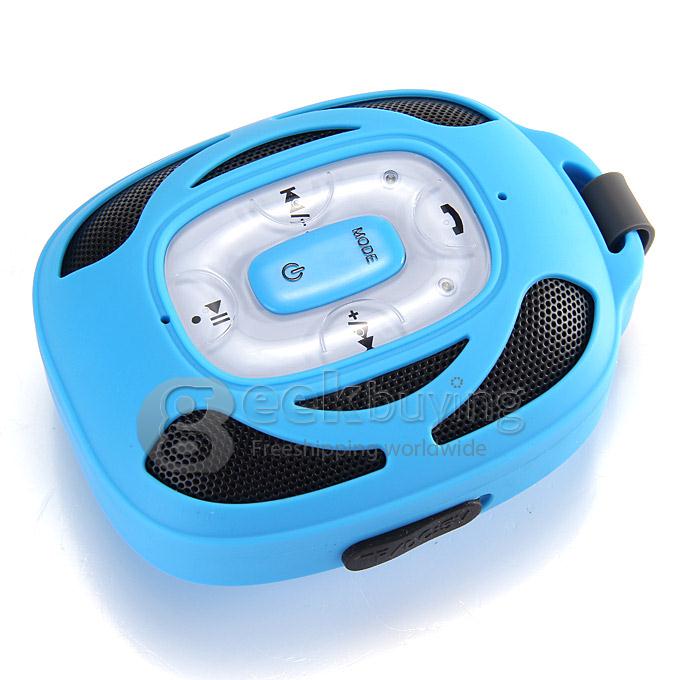 New 2693 Wireless Microphone Portable Phone Solar Bluetooth 2.1+EDR 2.4GHZ Speaker Support TF Card Handsfree - Blue