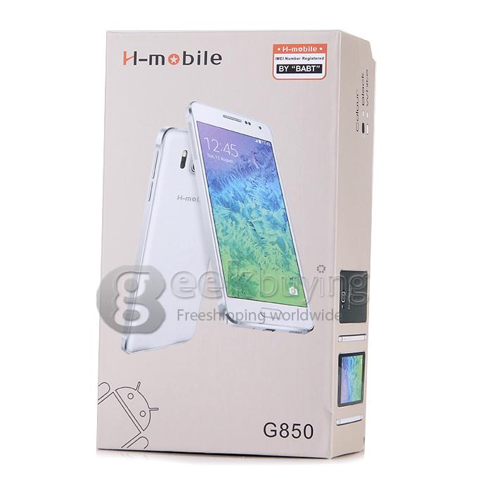 H-mobile G850 MTK6572 Dual Core 1.0GHz 4.7 Inch Smartphone 2.0MP Android 4.2 OS Bluetooth WIFI - Black
