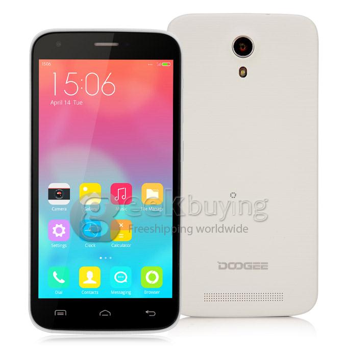 Doogee Valencia 2 Y100 5.0inch Android 4.4 1GB 8GB MTK6592 Octa Core 1.7GHz Smartphone 13.0MP 3G GPS OTG Hotknot- White