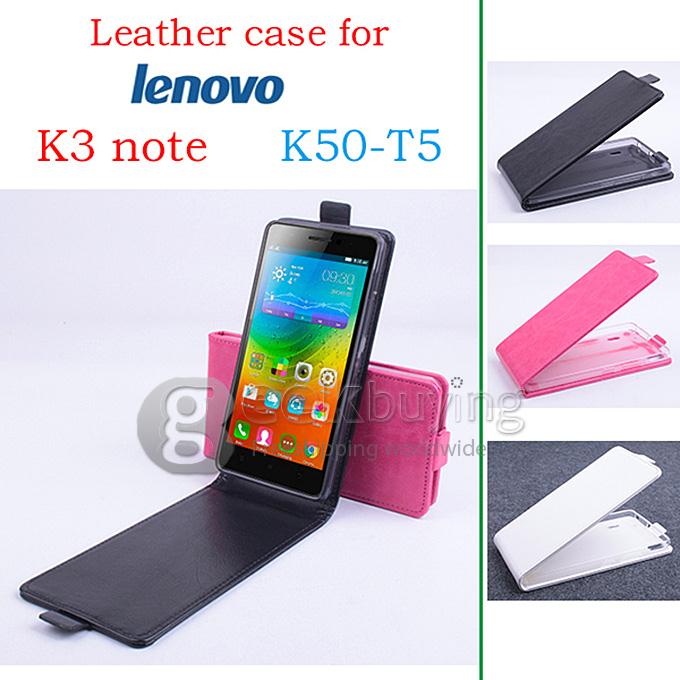 Protective Hard Cover Flip Stand Leather Case for Lenovo Lemo K3 Note-Rose