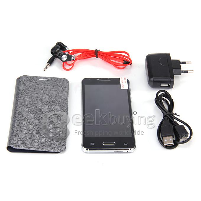 H-mobile G850 MTK6572 Dual Core 1.0GHz 4.7 Inch Smartphone 2.0MP Android 4.2 OS Bluetooth WIFI - Black