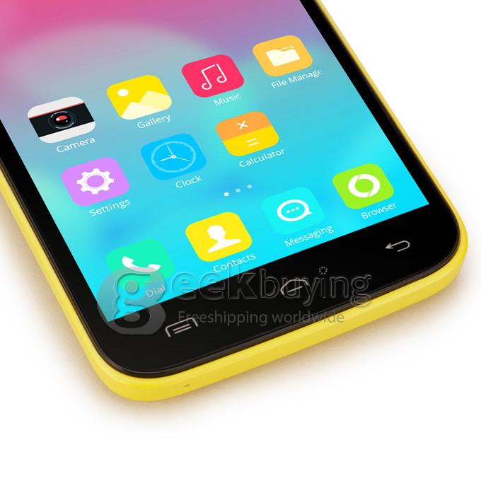 Doogee Valencia 2 Y100 5.0inch Android 4.4 1GB 8GB MTK6592 Octa Core 1.7GHz Smartphone 13.0MP 3G GPS OTG Hotknot- Yellow