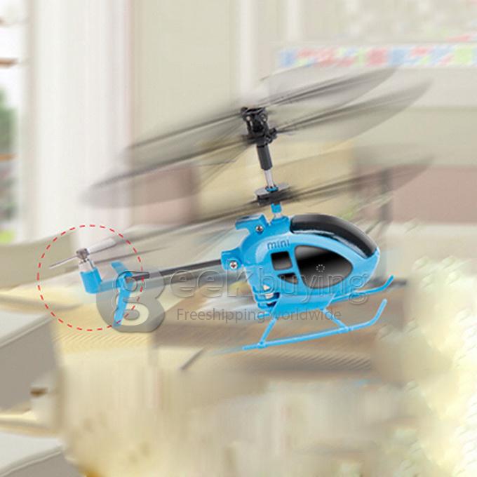 SYMA S6 Mini 3 Channel Super Mini Micro RC Remote Control Helicopter with Gyro - Blue