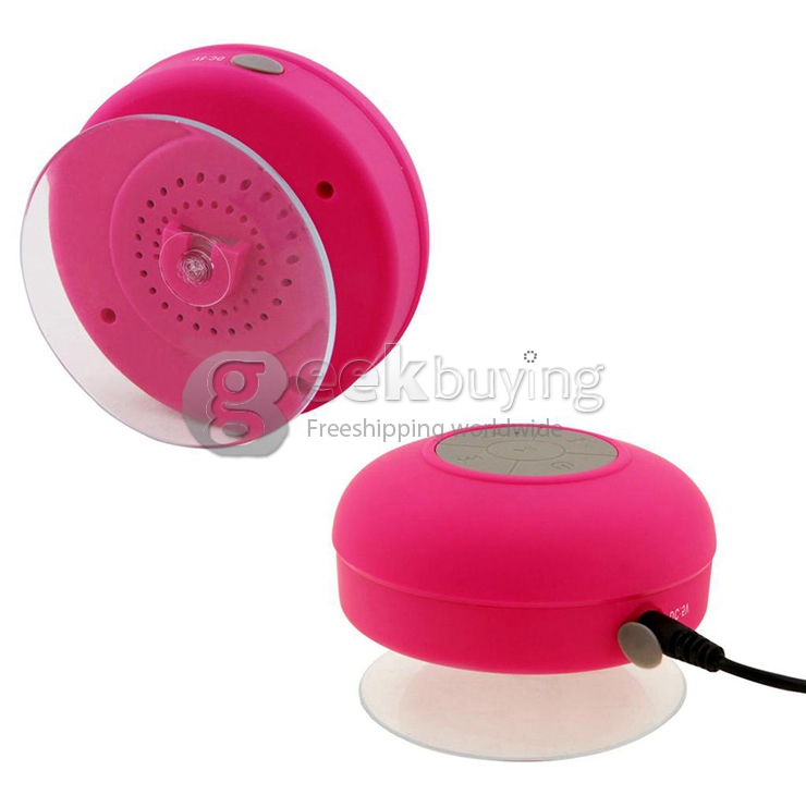 AEN IPX4 Wireless Bluetooth Shower Speaker BT3.0+EDR 2.4GHZ With Built-in Microphone & Suction Cup - Black